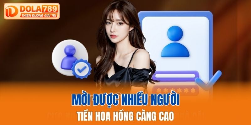 Mời được nhiều người cá cược tiền hoa hồng càng cao