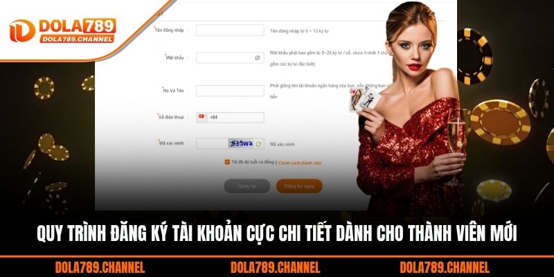 Quy trình đăng ký tài khoản cực chi tiết dành cho thành viên mới Quy trình đăng ký tài khoản cực chi tiết dành cho thành viên mới