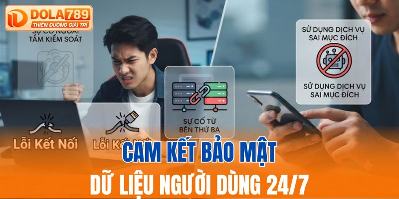 Cam kết bảo mật dữ liệu người dùng 24/7